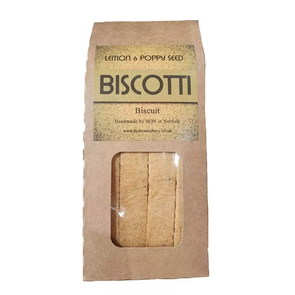 Bon Bakery - Lemon & Poppy Seed Biscotti 120G